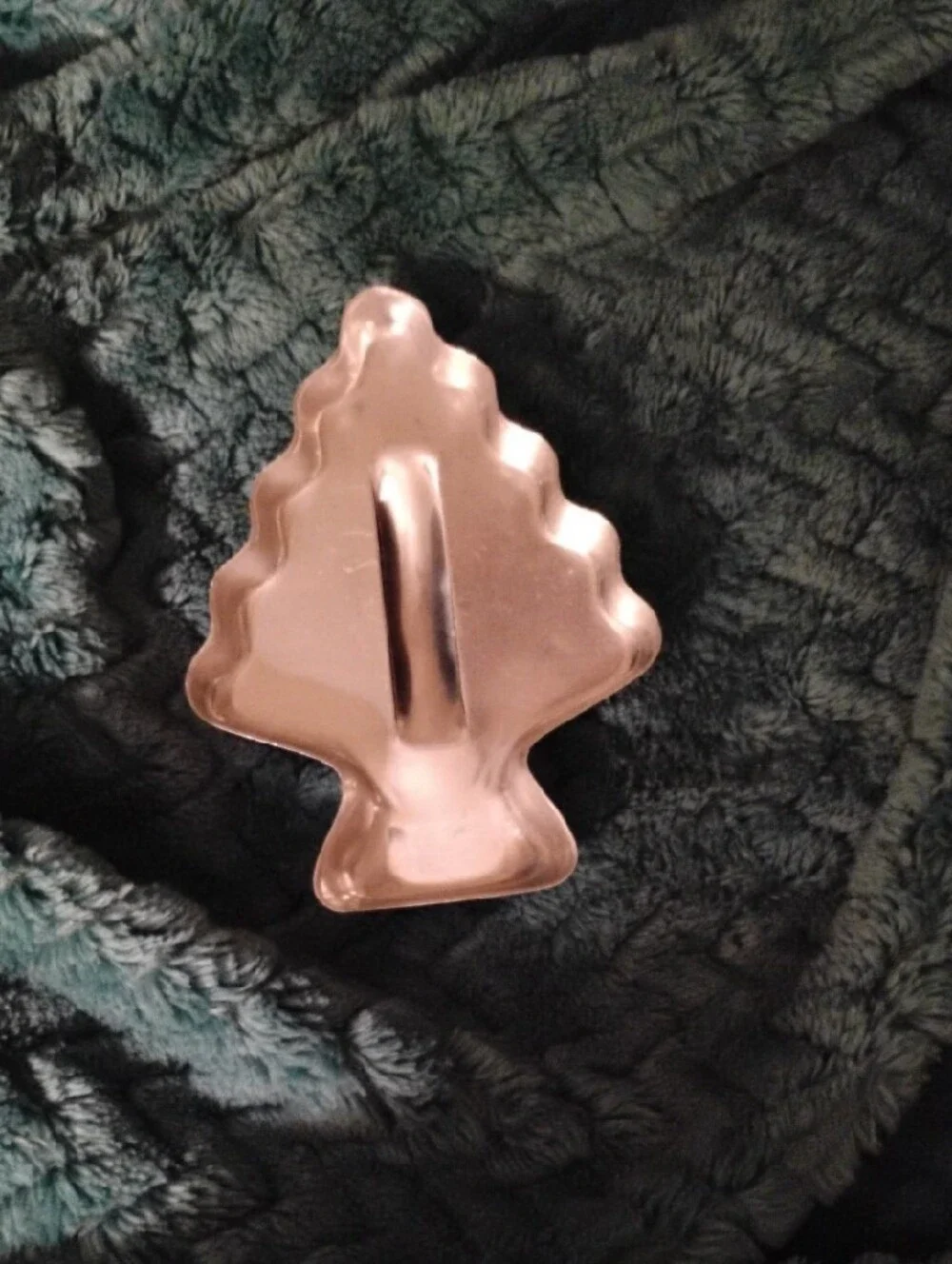 Vintage Christmas Tree Cookie Mold- Aluminum